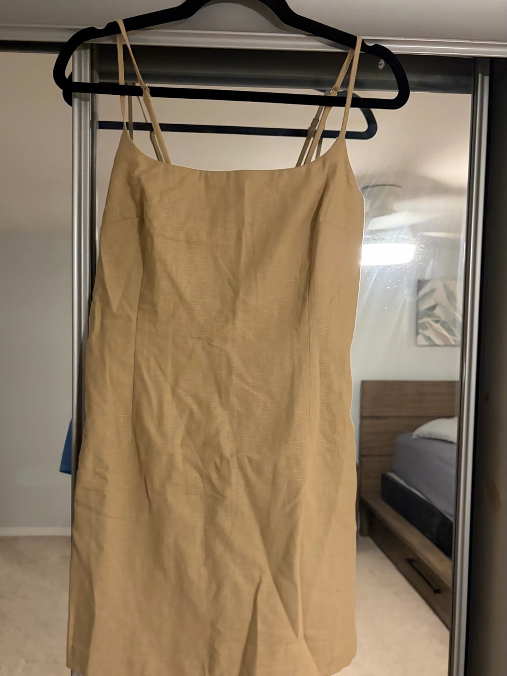 Abercrombie & Fitch Neutral Beige Slip Dress